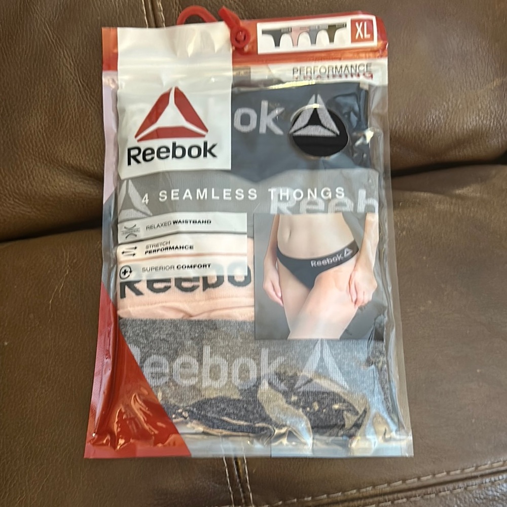Reebok Pink and Gray Seamless Panties Intimates